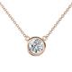 1 - Merilyn 4.00 ct IGI Certified Round Lab Grown Diamond Bezel Set Solitaire Pendant 
