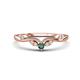 1 - Brielle Created Alexandrite accented Lab Grown Diamonds Wedding Band 