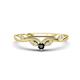 1 - Brielle Black Diamond accented Lab Grown Diamonds Wedding Band 