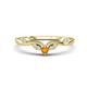 1 - Brielle Citrine accented Lab Grown Diamonds Wedding Band 
