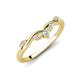 4 - Brielle Lab Grown Diamonds Curved Wedding Band 