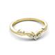 6 - Brielle Lab Grown Diamonds Curved Wedding Band 