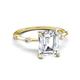 5 - Nuria 2.61 ctw IGI Certified Emerald Shape Lab Grown Diamond  (9X6 mm) accented Natural Diamonds Engagement Ring 
