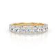 1 - Nola 1.35 ctw Oval Shape (4x3 mm) Lab Grown Diamonds 9 Stone Wedding Band 