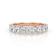 1 - Nola 1.35 ctw Oval Shape (4x3 mm) Lab Grown Diamonds 9 Stone Wedding Band 