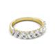 5 - Nola 1.35 ctw Oval Shape (4x3 mm) Lab Grown Diamonds 9 Stone Wedding Band 
