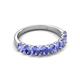 5 - Nola 1.80 ctw Oval Shape (4x3 mm) Tanzanite 9 Stone Wedding Band 