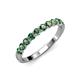 4 - Clara 3.00 mm Created Alexandrite 10 Wedding Band 