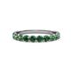 1 - Clara 3.00 mm Created Alexandrite 10 Wedding Band 