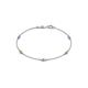 1 - Aizza (5 Stn/2.7mm) Petite Yellow Sapphire and Lab Grown Diamond Station Bracelet 