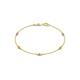 1 - Aizza (5 Stn/2.7mm) Petite Yellow Sapphire and Lab Grown Diamond Station Bracelet 