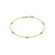 1 - Aizza (5 Stn/2.7mm) Petite Yellow Diamond and Lab Grown Diamond Station Bracelet 