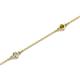 2 - Aizza (5 Stn/2.7mm) Petite Citrine and Lab Grown Diamond Station Bracelet 
