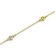 2 - Aizza (5 Stn/2.7mm) Petite Yellow Diamond and Lab Grown Diamond Station Bracelet 