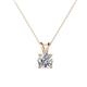 1 - Jassiel GIA Certified 7.30 mm Diamond Double Bail Solitaire Pendant Necklace 