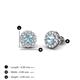 4 - Bernice Aquamarine and Diamond Stud Earrings 