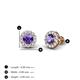 4 - Bernice Iolite and Diamond Stud Earrings 