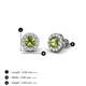 4 - Bernice Peridot and Diamond Stud Earrings 