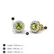 4 - Bernice Peridot and Diamond Stud Earrings 