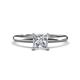 1 - Elodie 1.50 ct IGI Certified Princess Shape Lab Grown Diamond (6.50 mm) Solitaire Engagement Ring 