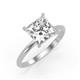 4 - Elodie 4.00 ct IGI Certified Lab Grown Diamond Princess Shape (8.75 mm) Solitaire Engagement Ring 