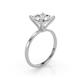 5 - Elodie 4.00 ct IGI Certified Lab Grown Diamond Princess Shape (8.75 mm) Solitaire Engagement Ring 