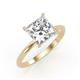 4 - Elodie 5.00 ct IGI Certified Princess Shape Lab Grown Diamond (9.50 mm) Solitaire Engagement Ring 