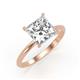 4 - Elodie 5.00 ct IGI Certified Princess Shape Lab Grown Diamond (9.50 mm) Solitaire Engagement Ring 