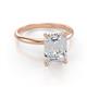 3 - Elodie 3.00 ct IGI Certified Emerald Shape Lab Grown Diamond (9.50x6.50 mm) Solitaire Engagement Ring 