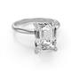 3 - Elodie 5.00 ct IGI Certified Emerald Shape Lab Grown Diamond (11.00x8.00 mm) Solitaire Engagement Ring 