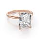 3 - Elodie 5.00 ct IGI Certified Emerald Shape Lab Grown Diamond (11.00x8.00 mm) Solitaire Engagement Ring 