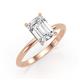 4 - Elodie 3.00 ct IGI Certified Emerald Shape Lab Grown Diamond (9.50x6.50 mm) Solitaire Engagement Ring 