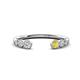 1 - Makena Lab Grown Diamonds and Yellow Diamond Open Wedding Band 