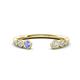 1 - Makena Tanzanite and Lab Grown Diamonds Open Wedding Band 