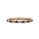 1 - Gracie 2.00 mm Round Blue Sapphire and Diamond Eternity Band 