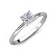 4 - Elodie 1.50 ct IGI Certified Cushion Shape Lab Grown Diamond (6.50 mm) Solitaire Engagement Ring 