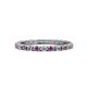 1 - Gracie 2.00 mm Round Amethyst and Diamond Eternity Band 