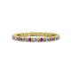 1 - Gracie 2.00 mm Round Amethyst and Diamond Eternity Band 