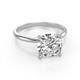 3 - Elodie 5.00 ct IGI Certified Cushion Shape Lab Grown Diamond (9.50 mm) Solitaire Engagement Ring 