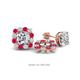 1 - Ambre Ruby and Diamond Jacket Earrings 