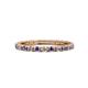 1 - Gracie 2.00 mm Round Iolite and Diamond Eternity Band 