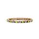 1 - Gracie 2.00 mm Round Peridot and Diamond Eternity Band 