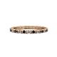 1 - Gracie 2.00 mm Round Black and White Diamond Eternity Band 