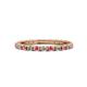 1 - Gracie 2.00 mm Round Pink Tourmaline and Diamond Eternity Band 