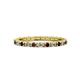 1 - Gracie 2.00 mm Round Red Garnet and Diamond Eternity Band 