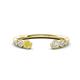 1 - Makena Yellow Diamond and Lab Grown Diamonds Open Wedding Band 