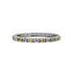 1 - Gracie 2.00 mm Round Citrine and Diamond Eternity Band 