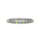 1 - Gracie 2.00 mm Round Peridot and Diamond Eternity Band 