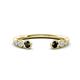 1 - Makena Black Diamond and Lab Grown Diamonds Open Wedding Band 