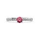 3 - Juan Pink Tourmaline and Diamond Engagement Ring 